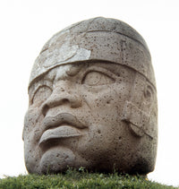Olmec Head Colossal Fine Art Print - Ancient Mexican Culture