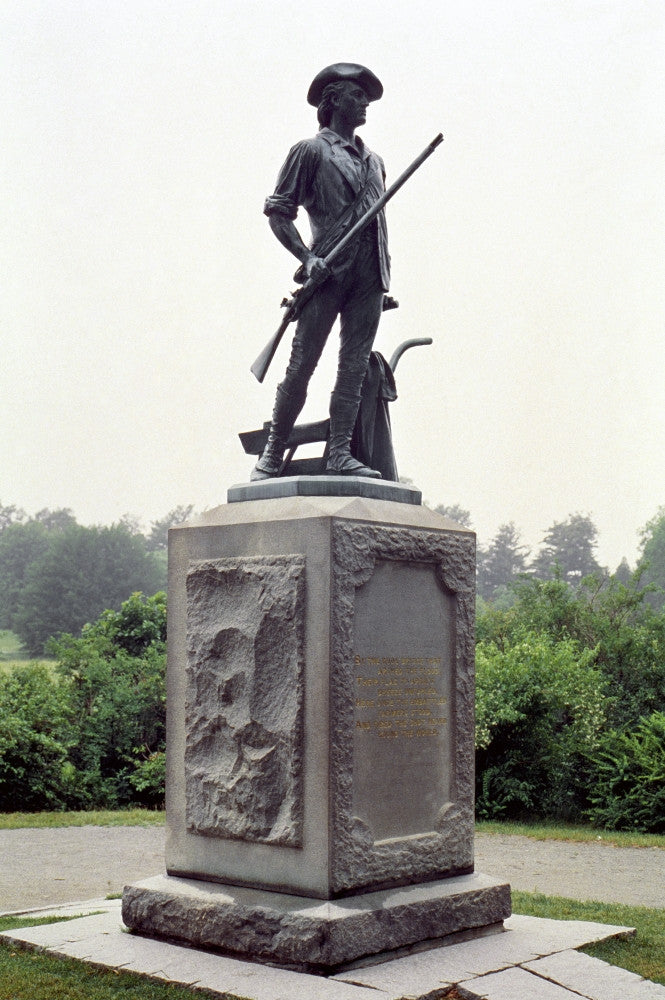 Minutemen Soldier Bronze Statue Fine Art Print by Daniel Chester French