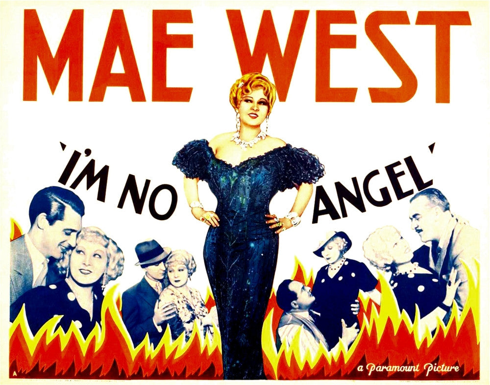 I'm No Angel Movie Poster Print featuring Cary Grant and Mae West