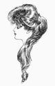 Gibson Girl: The Question Mark Drawing Fine Art Print by Charles Dana Gibson