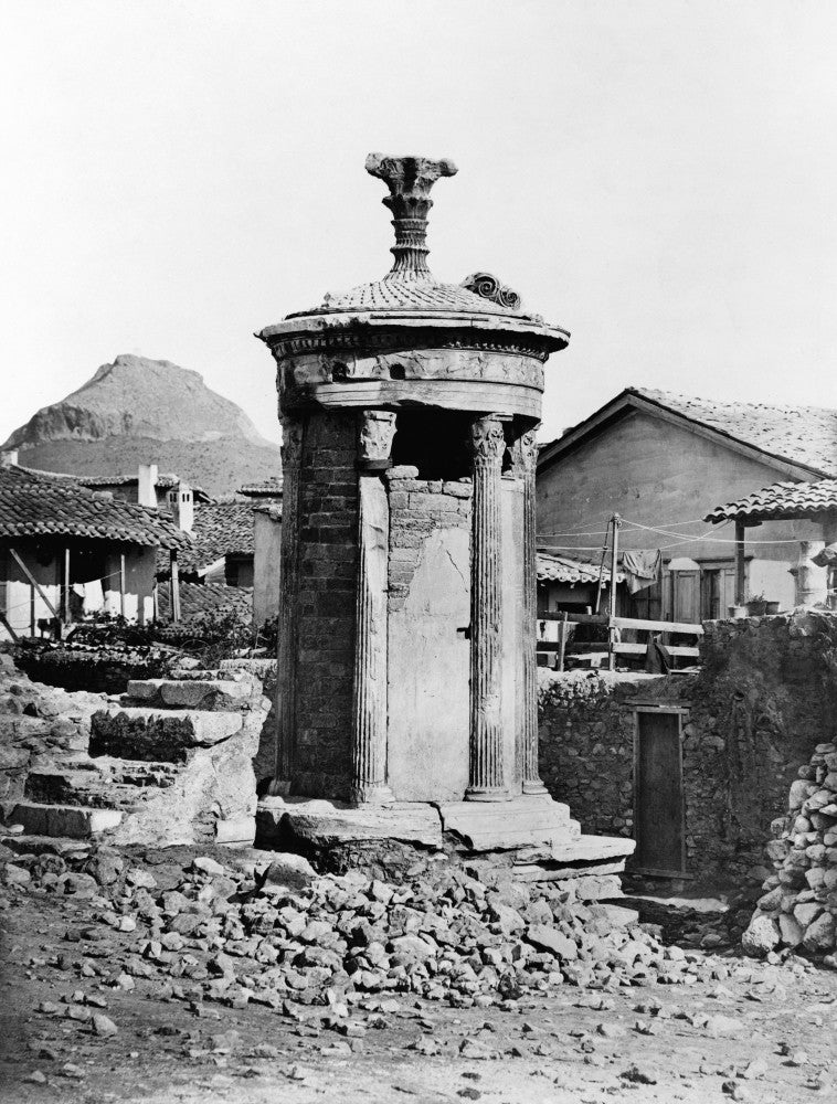 Monument of Lysicrates Fine Art Print - Late 19th Century Photograph