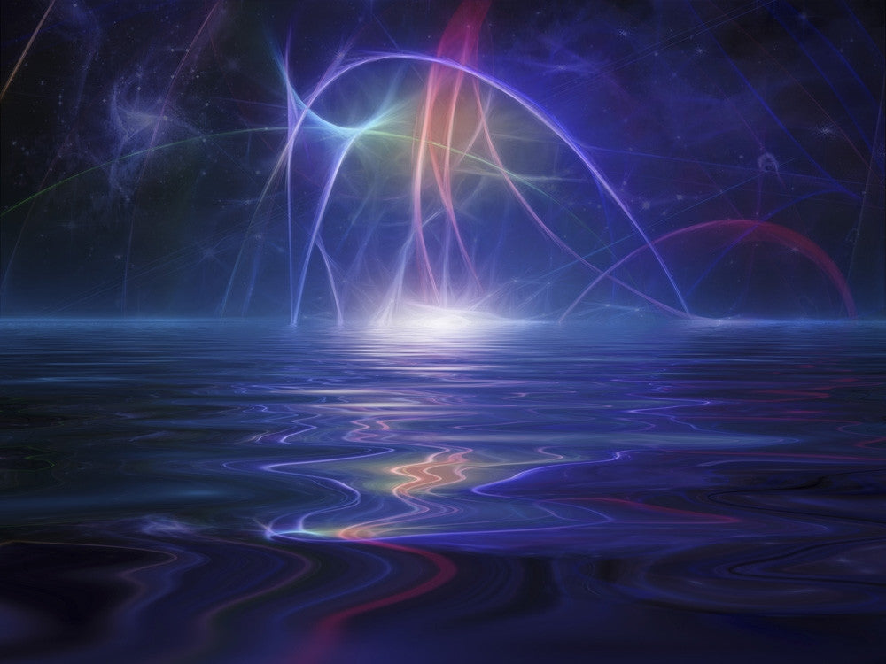 Glowing Light at Abstract Horizon Fine Art Print by Bruce Rolff