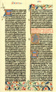 Sample from the 1455 Gutenberg Bible Fine Art Print by Ken Welsh