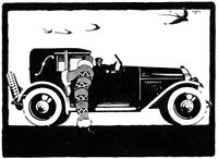 Car of the 1920s Fine Art Print by Mary Evans Picture Library