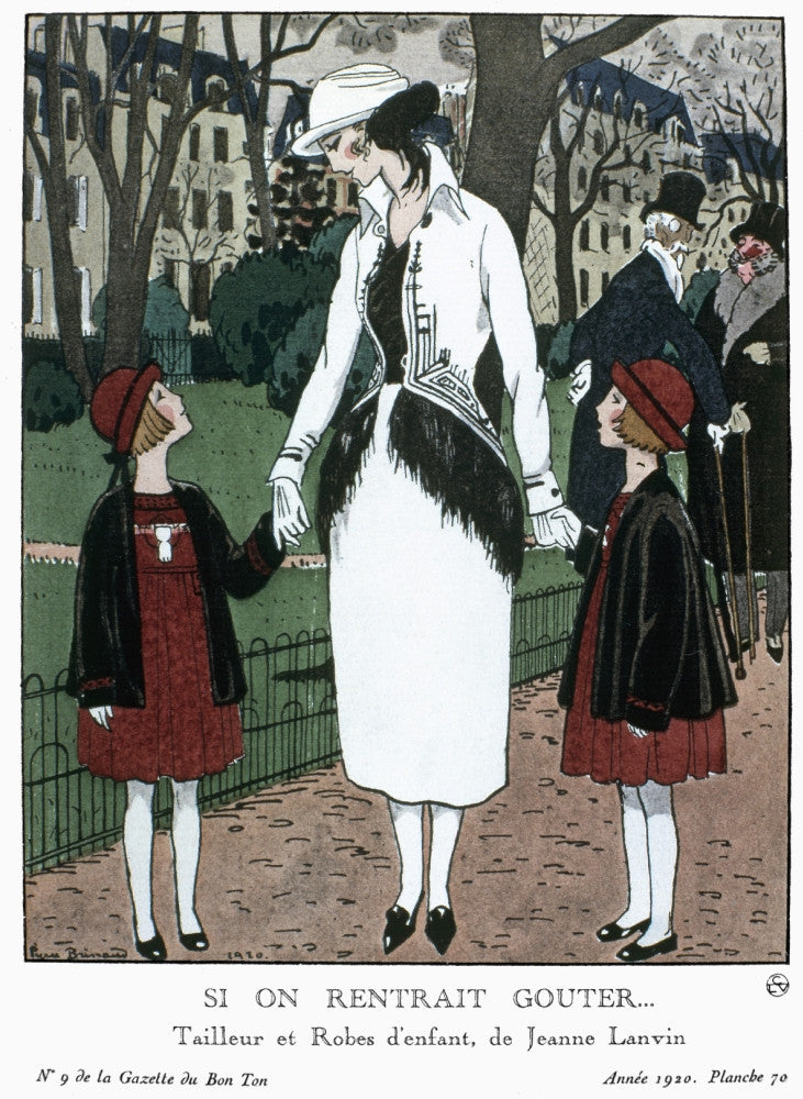 1920s Women's Fashion Fine Art Print by Pierre Brissaud