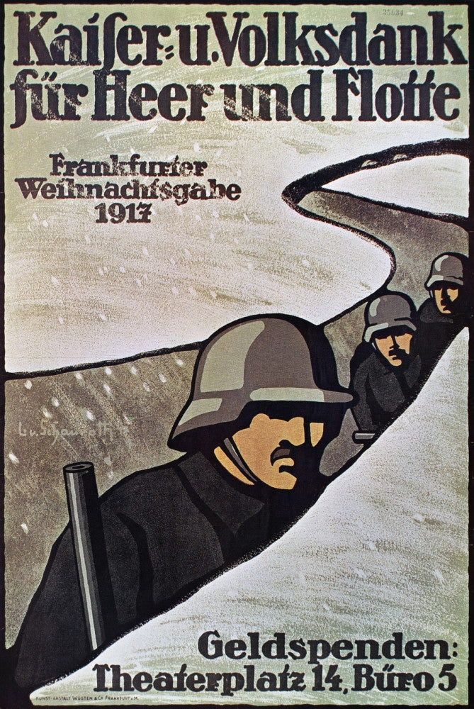 World War I German Thank-Offering Poster Print by Lisa Von Schauroth