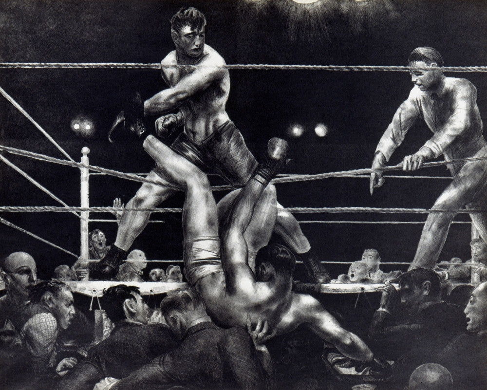 Bellows: Dempsey and Firpo Lithograph Art Print - 1924
