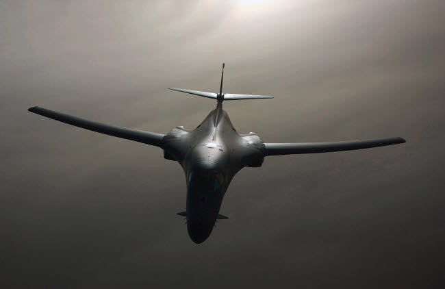 A B-1 Bomber Fine Art Print by Stocktrek Images