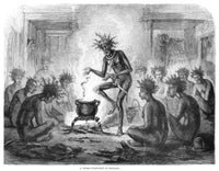 Voodoo Ritual Fine Art Print - Louisiana 1865 Engraving by Granger Collection