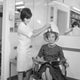 Young Woman and Beautician in Hair Salon Fine Art Print