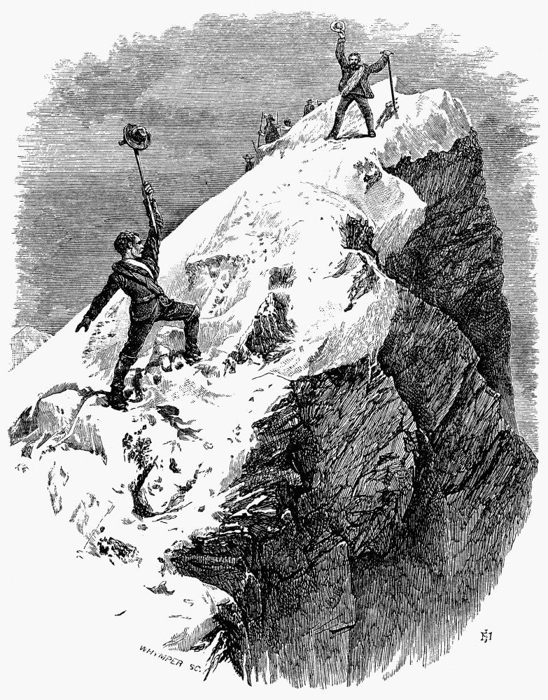 Edward Whymper's Historic Ascent of the Matterhorn Art Print