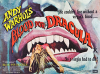 Andy Warhol's Young Dracula Fine Art Print - 1974 Movie Poster