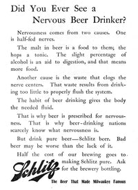 Schlitz Beer Advertisement Print - 1900 Vintage Poster