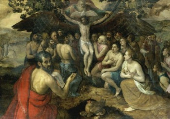 Allegory of the Trinity Fine Art Print by Frans Floris | Posterazzi