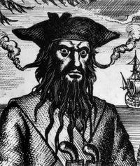 Blackbeard, Edward Teach Pirate Fine Art Print | Posterazzi