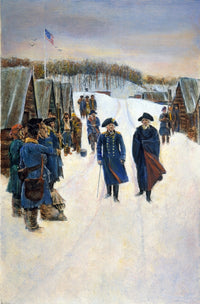 Washington at Valley Forge Engraving Print After Howard Pyle