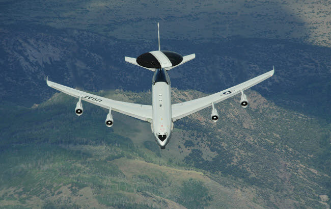 US Air Force E-3 Sentry Aircraft Poster Print by Stocktrek Images