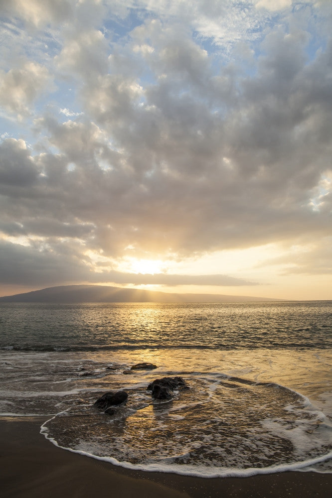 Sunset Over Lanai Isle Fine Art Print by Peter French