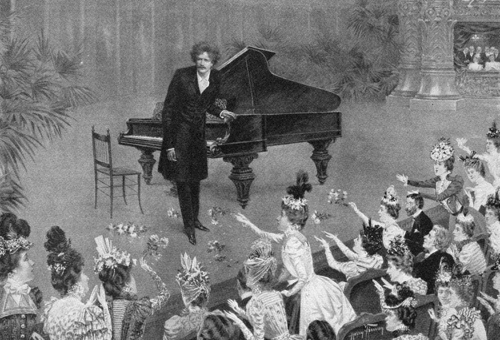 Ignace Jan Paderewski Portrait Drawing by Harry Finney - Fine Art Print