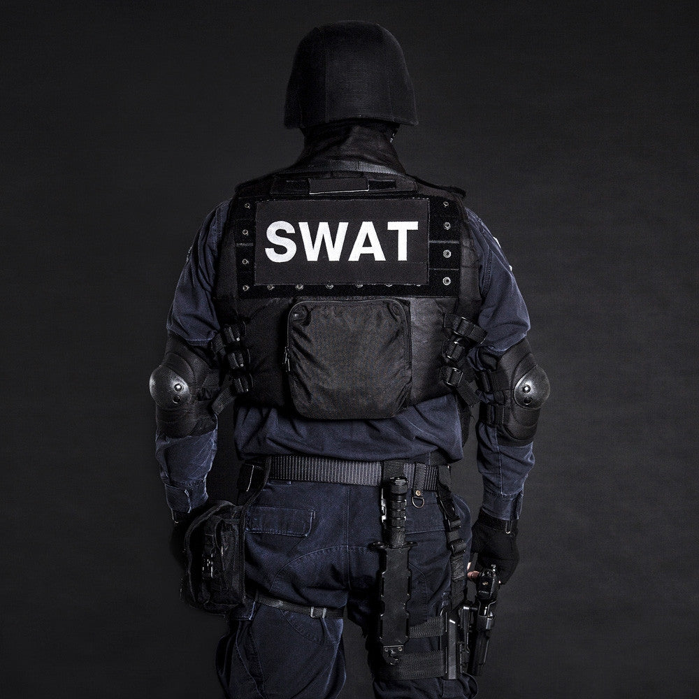 SWAT Team Officer Fine Art Print by Oleg Zabielin - Black Background
