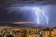 Stormy Night Over Cochabamba City Fine Art Print by Robert Postma