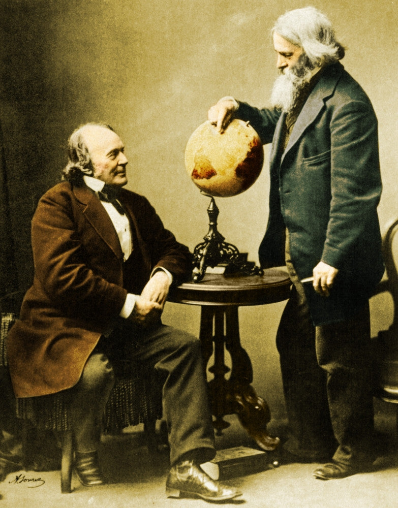 Louis Agassiz and Benjamin Peirce Fine Art Print by Science Source