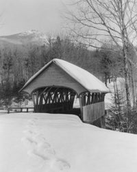Franconia Notch Covered Bridge Fine Art Print - New Hampshire