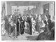 New York Y.W.C.A. Opening Reception Wood Engraving Print, 1876