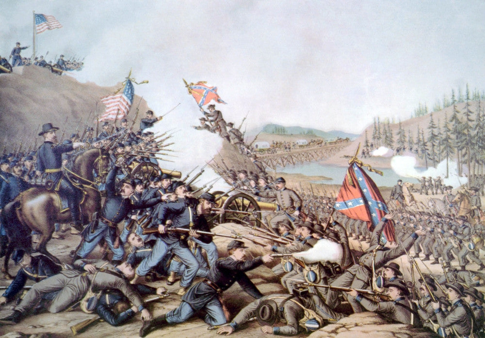 The Battle Of Franklin Historical Poster Print