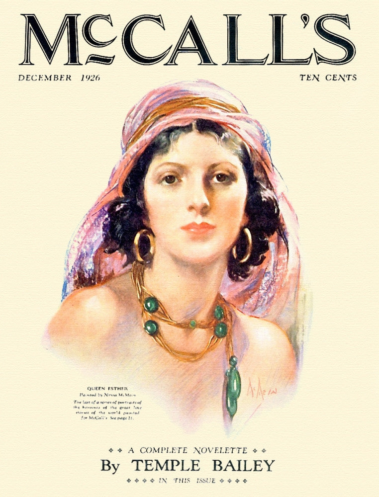 McCall's 1926 Queen Esther Fine Art Print by McCalls