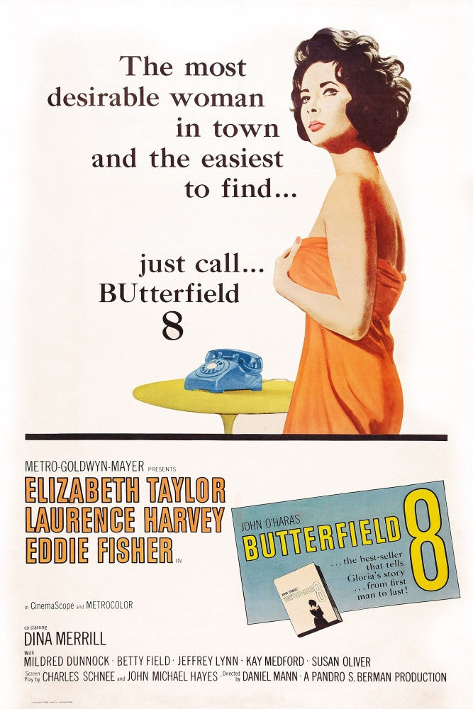 Butterfield 8 Movie Poster Art Print featuring Elizabeth Taylor (1960)