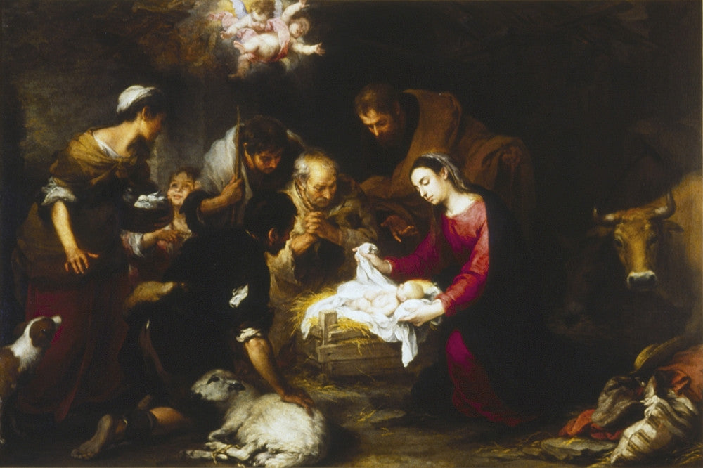 The Adoration Of The Shepherds Fine Art Print by Bartolomé Esteban Murillo