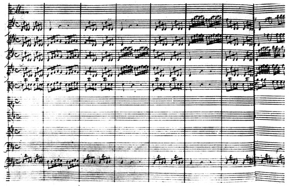 Vivaldi Manuscript for 'Gloria' Fine Art Print by Granger Collection