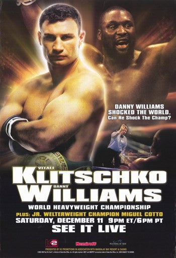 Vitali Klitschko vs Danny Williams Movie Poster - 11x17