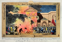 London: The Gordon Riots of 1780 - Contemporary Engraving Poster Print by Granger Collection
