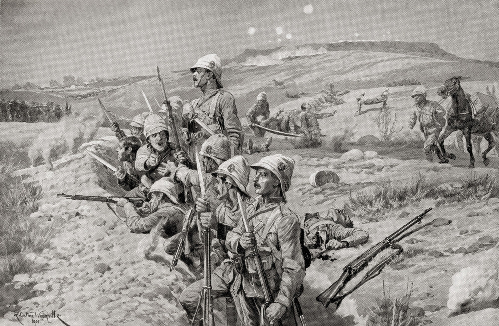 British Troops Ready to Repel Attack - Second Boer War Fine Art Print