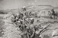British Troops Ready to Repel Attack - Second Boer War Fine Art Print