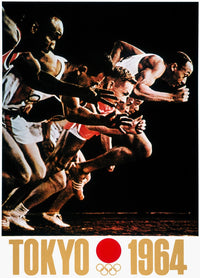 Official 1964 Tokyo Olympic Games Poster Print by Granger Collection