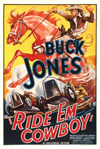 Ride 'Em Cowboy Movie Poster - Buck Jones 1936 Masterprint