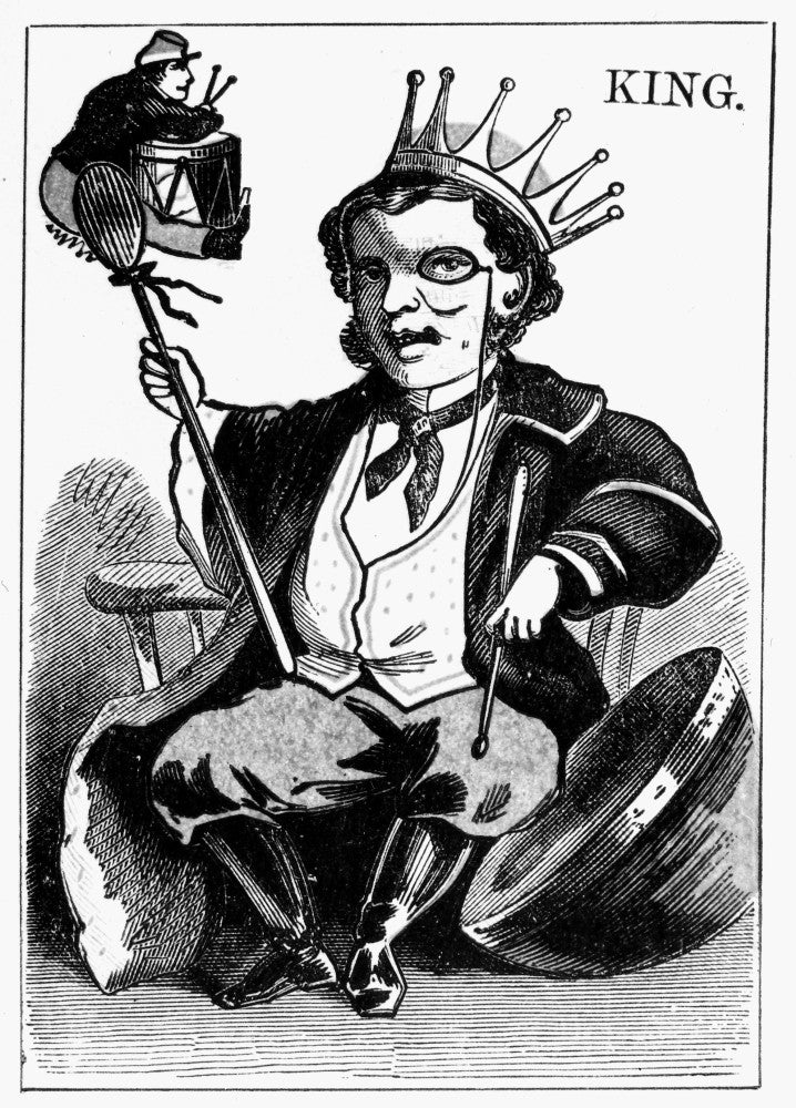 Civil War Playing Card - The King of Drummers Fine Art Print