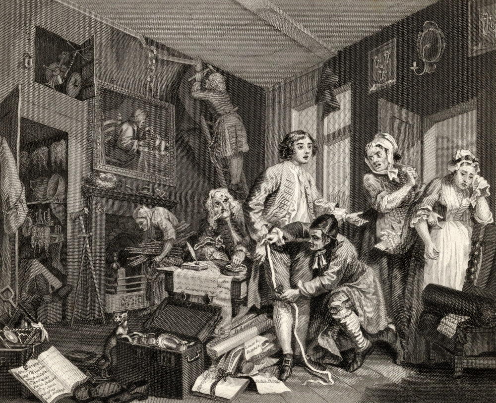 The Rakes Progress: The Young Heir Takes Possession Fine Art Print