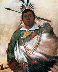 Cherokee Chief Fine Art Print by George Catlin - 1836