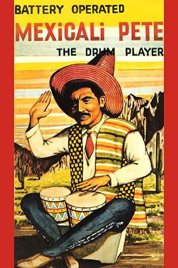 Bongo Drummer in Traditional Mexican Attire Fine Art Print