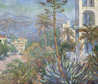 Villas at Bordighera Fine Art Print by Claude Monet