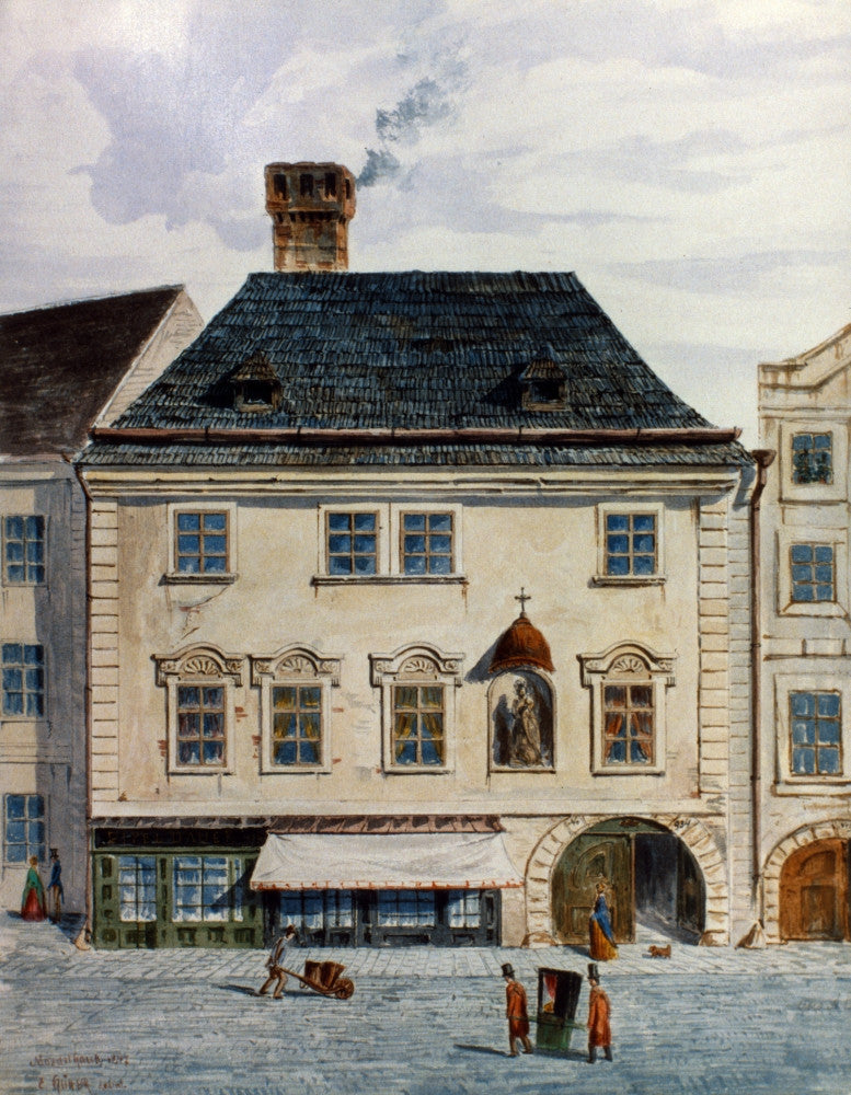 Mozart's Home in Vienna - Contemporary Watercolor Print