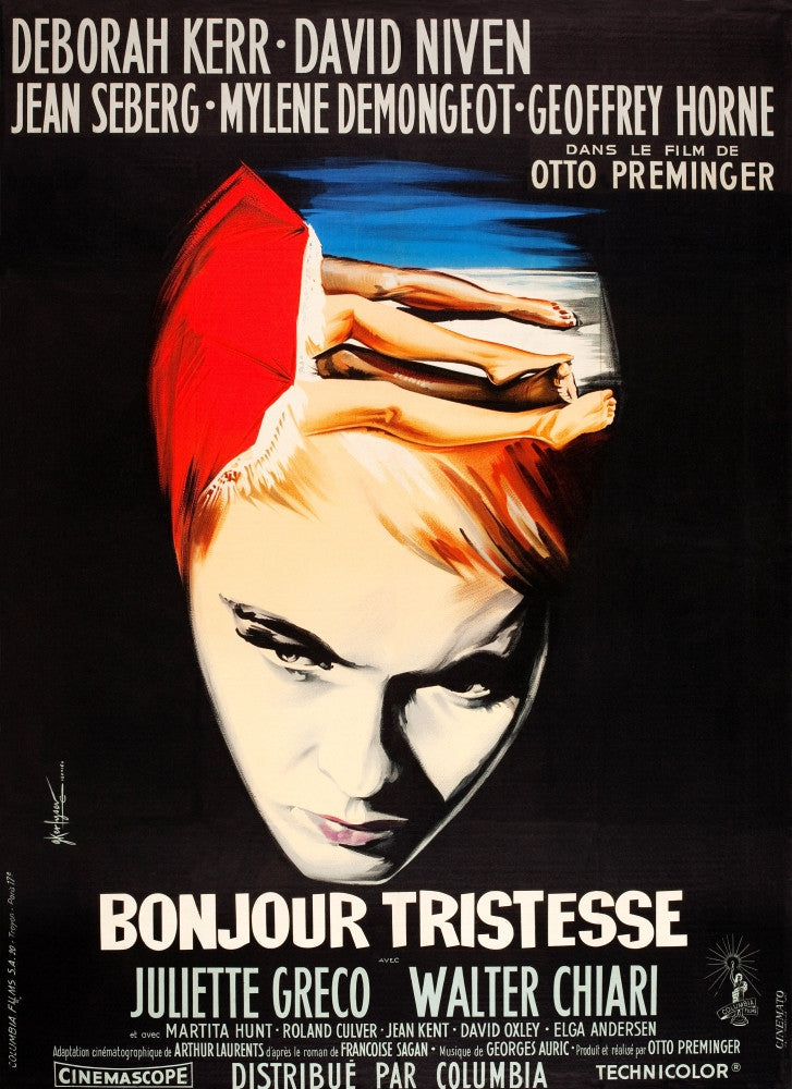 Bonjour Tristesse 1958 French Movie Poster Art Print