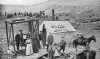 Colorado Miners Family Scene Fine Art Print by J.G. Wilson
