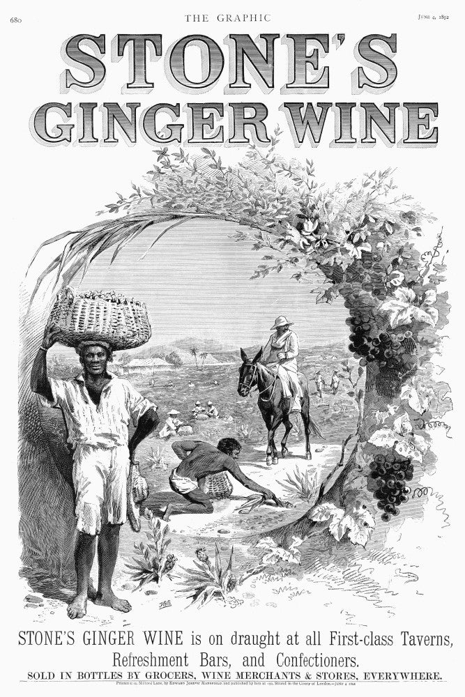 Ginger Wine Advertisement Fine Art Print - Vintage 1892 Newspaper Ad by Granger Collection