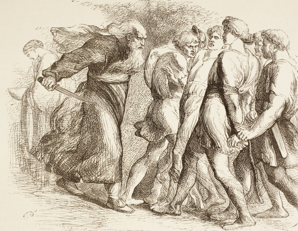 Titus Andronicus Illustration by Sir John Gilbert | Fine Art Print
