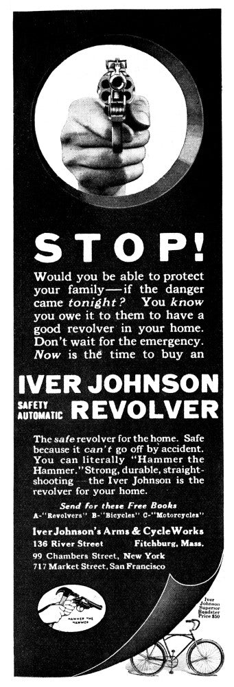 Iver Johnson 1919 Safety Revolver Advertisement Poster Print by Granger Collection
